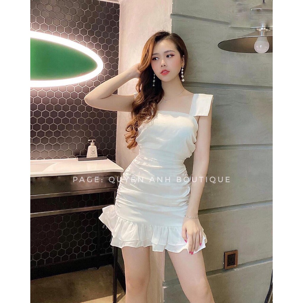 ĐẦM NỮ ÔM BODY ĐUÔI CÁ 2 DÂY BẢN LỚN THỜI TRANG THIẾT KẾ VESTA BL65 | BigBuy360 - bigbuy360.vn