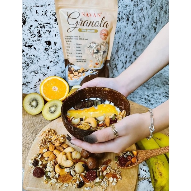 Ngũ cốc hạt Granola Navan dinh dưỡng lợi sữa Date mới nhất