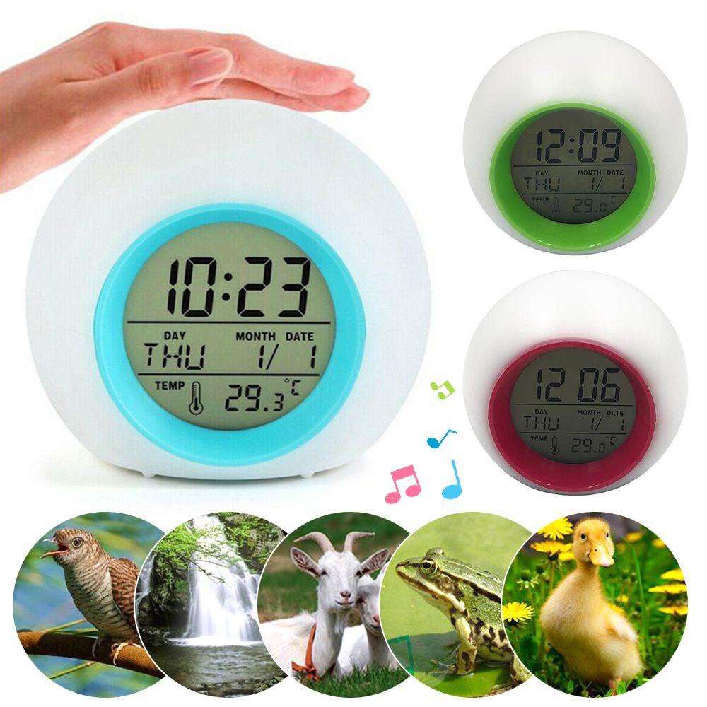 Đồng Hồ Báo Thức Điện Tử Có Đèn LED Nền Tiện Dụng Trang Trí Nhà Cửa