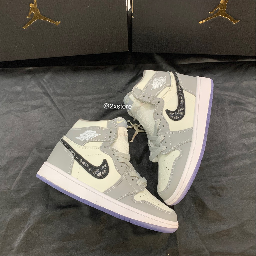 (Tặng móc khoá) Giầy Jordan 1 cao cổ Dion cao cấp fullbox | BigBuy360 - bigbuy360.vn