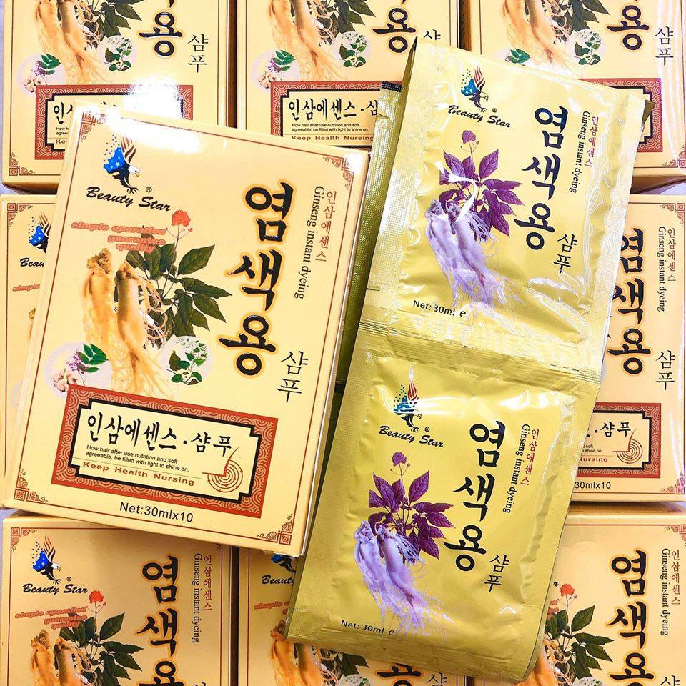 DẦU GỘI ĐEN TÓC NHÂN SÂM GINSENG INSTANT DYEING