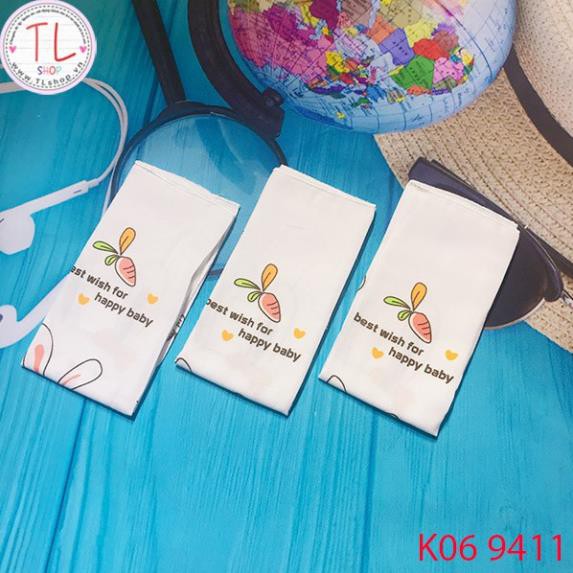 Khăn sữa cho bé - Set khăn sữa cà rốt và thỏ - Đồ dùng cho bé