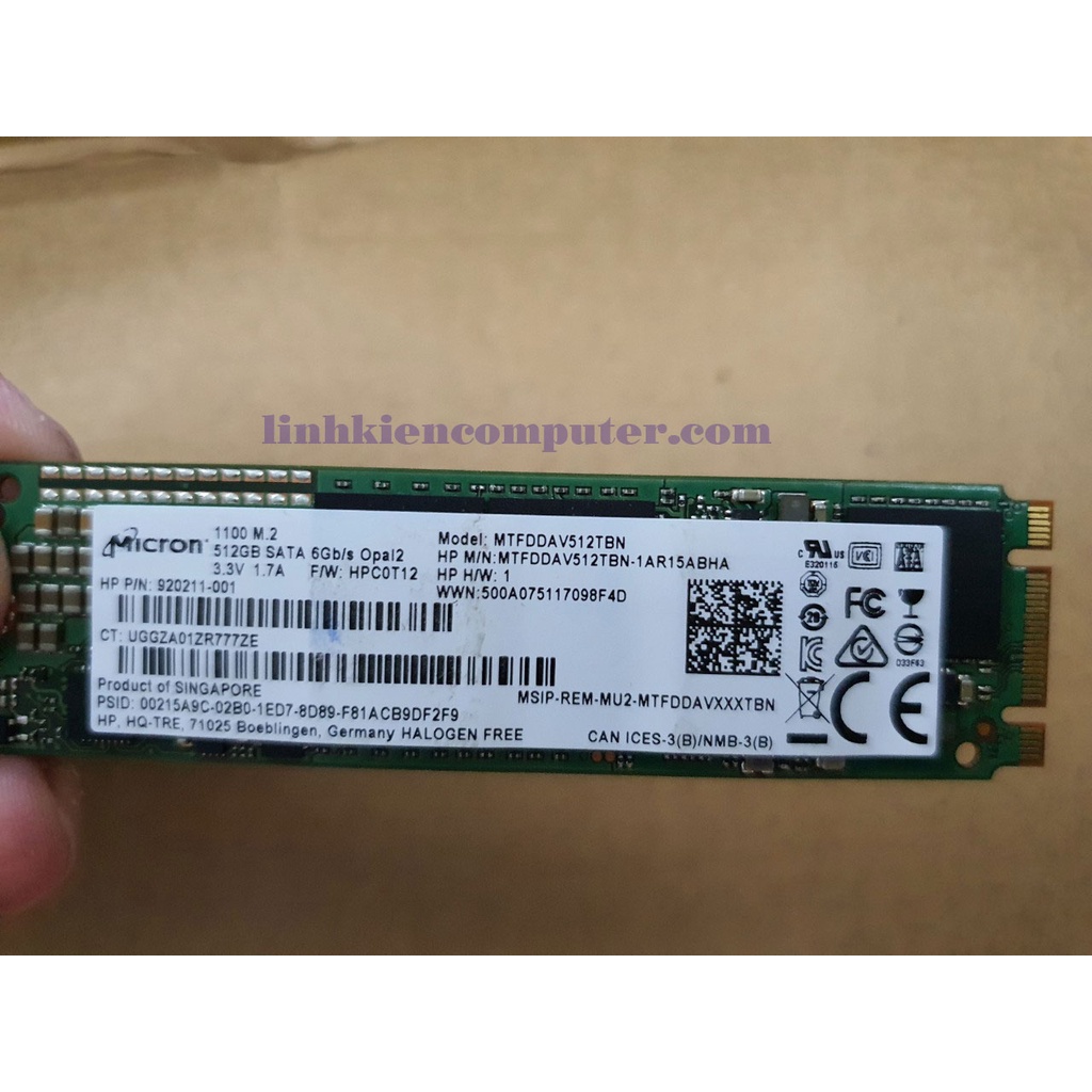 Ổ cứng laptop chuẩn M2 2280 SATA thường, dung lượng 512GB, tha hồ lưu trữ dữ liệu