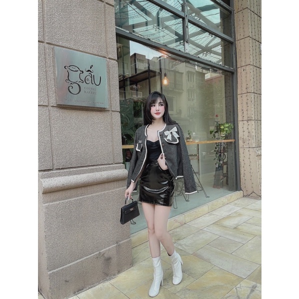 Áo khoác dạ nơ chanel | BigBuy360 - bigbuy360.vn