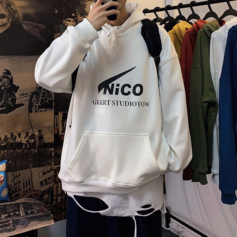 Áo khoác hoodie cặp đôi unisex nam nữ local brand hàn quốc NICO nỉ ngoại bông dày ulzzang cute zip chống nắng