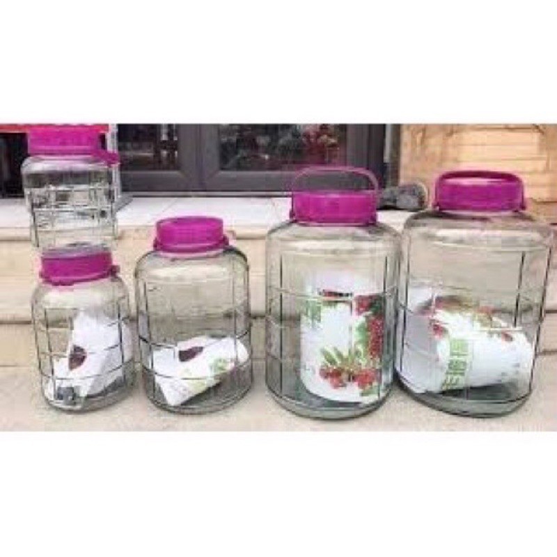 Bình Ngâm Rượu Thuỷ Tinh 3 Lít, 5Lít, 10Lít, 20 Lít.