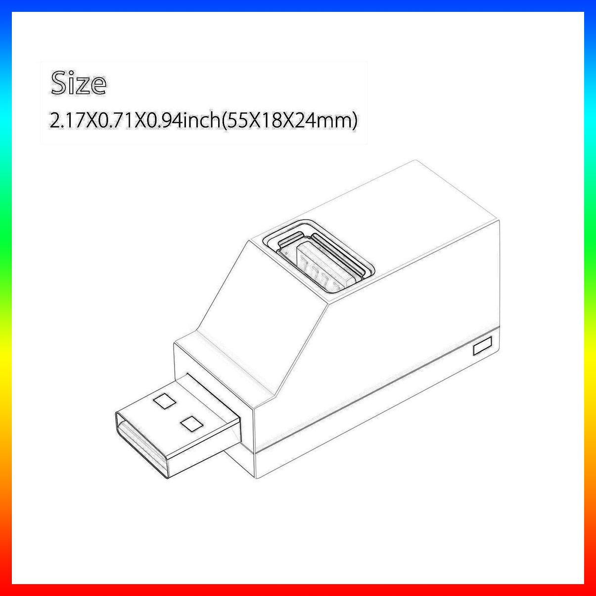 1 Bộ Chia 3 Cổng Usb Mini Tiện Dụng