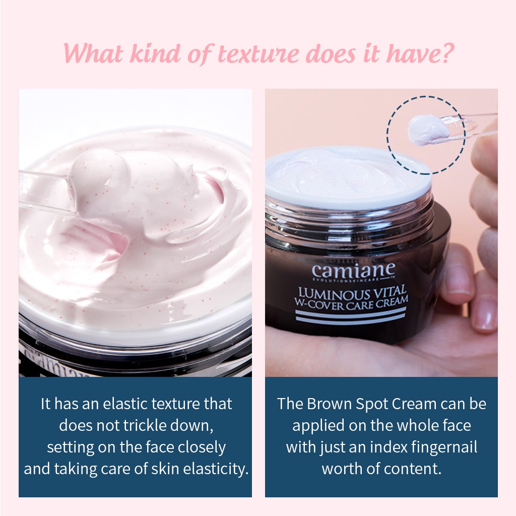 Kem Đặc Trị Nám Dưỡng Trắng Camiane Luminous Vital W-Cover Care Solution Cream | BigBuy360 - bigbuy360.vn