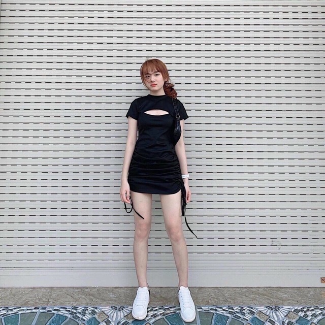 Đầm Đen Bigsize Dây Nhún