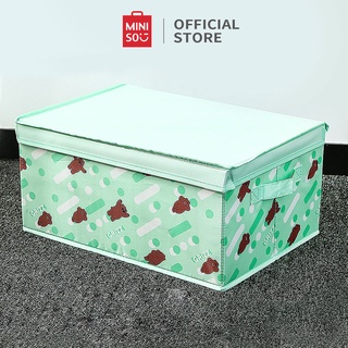 [Mã LIFEHL9 giảm 8% tối đa 100K đơn 250K] MINISO x We Bare Bears Hộp tổ chức có nắp-Lớn (Grizzly)