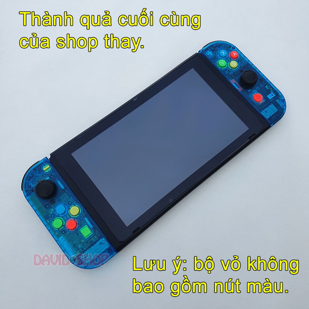 Vỏ Joy-Con trong suốt nhiều màu cho Nintendo Switch