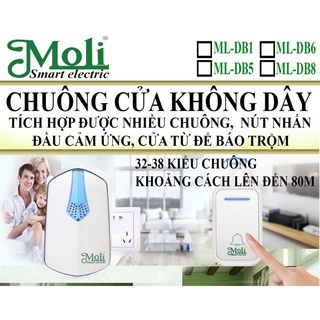 CHUÔNG BÁO KHÁCH KHÔNG DÂY MOLI CHÍNH HÃNG CÔNG TY
