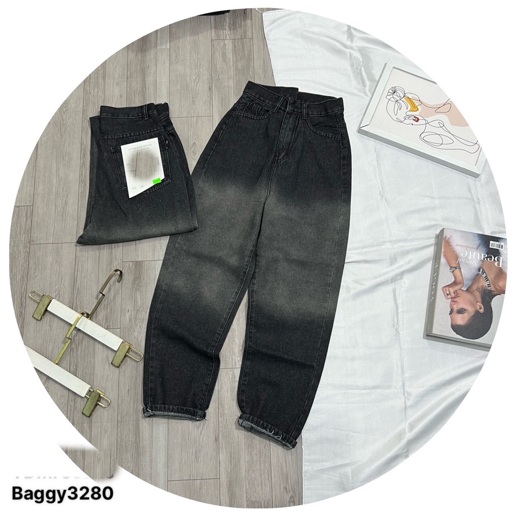 [VIDEO+FREESHIP ] QUẦN BAGGY JEANS NỮ LƯNG CAO LOANG TRẮNG GIỮA MÀU XANH MÀU XÁM CỰC LẠ SIÊU NGẦU CÁ TÍNH NITIQC