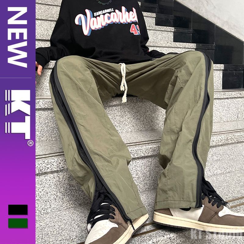 Áo Khoác Đen Chống Gió Chống Thấm Nước Có Khóa Kéo Phong Cách Mỹ Cho Nam Nữ