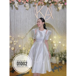 Bigsize Đầm tafta hở vai D1002