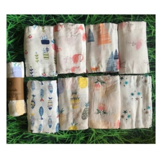 KHĂN TẮM XÔ Muslin Swaddle 100% Organic cotton