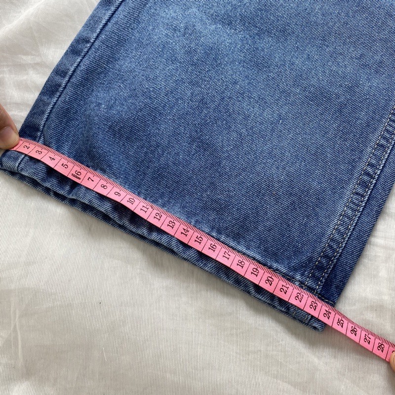 Quần jean nữ ống rộng hai túi ngang (không co giãn), quần bò D100 thời trang Hàn Quốc ulzzang VM STYLE 22QJR03AS1802 | BigBuy360 - bigbuy360.vn