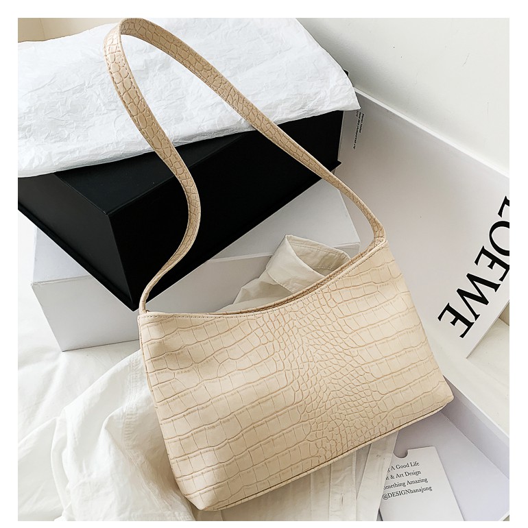 Hot trend _ Túi kẹp nách da vân cá sấu _ H14 | BigBuy360 - bigbuy360.vn