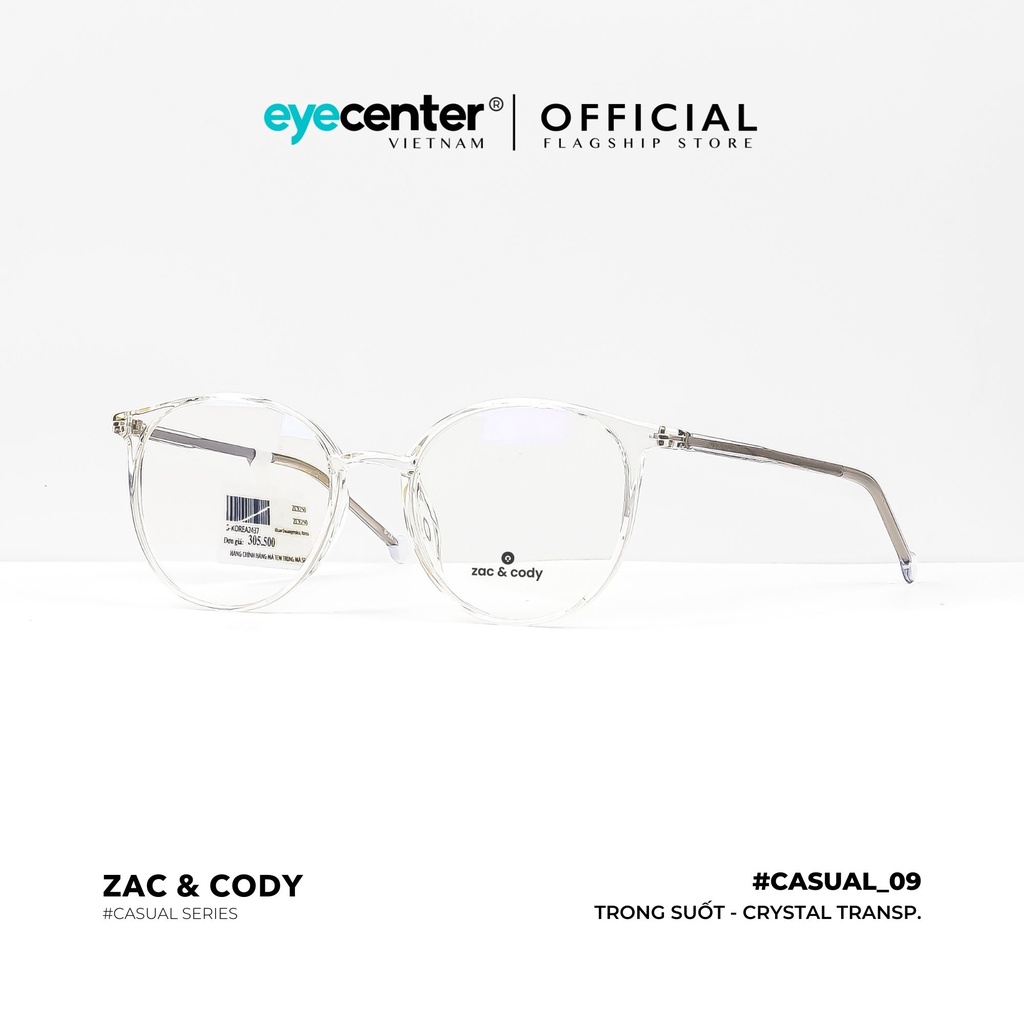 Gọng kính cận nam nữ chính hãng C09-S by Zac & Cody nhập khẩu Eye Center Vietnam