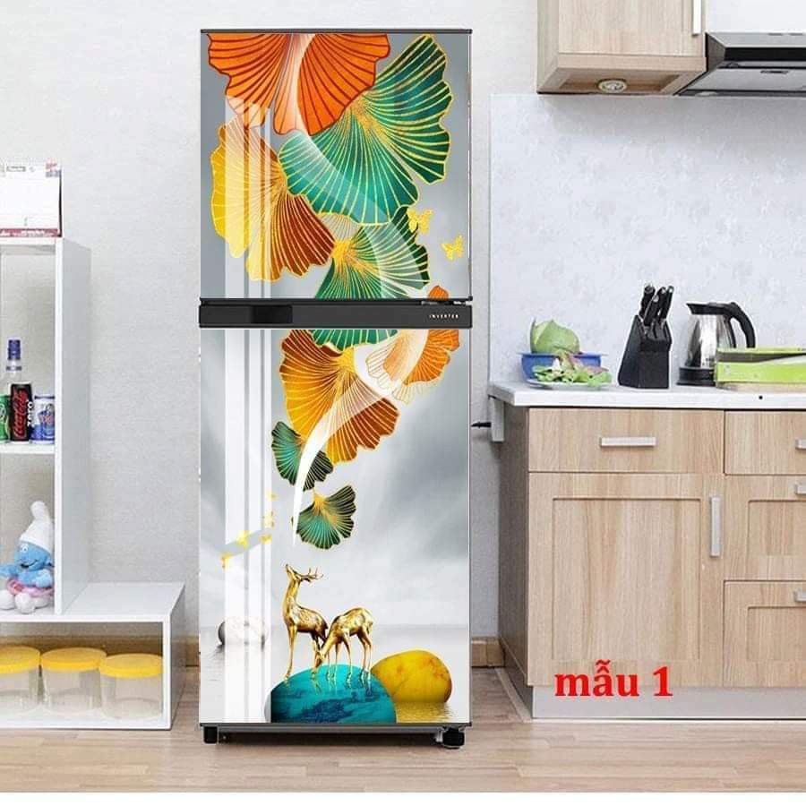 Miếng dán tủ lạnh, máy giặt 3D