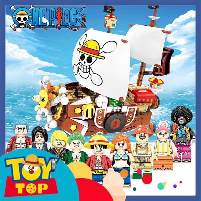 Đồ chơi lắp ráp ghép One Piece Tàu thuyền của Băng mũ rơm Luffy Zoro Sanji Chopper THOUSAND SUNNY SHIP xếp hình SY 6299