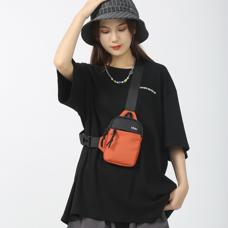 Túi Đeo Chéo Ngực Bằng Nylon Sức Chứa Lớn Thời Trang Hàn Quốc Cho Nam