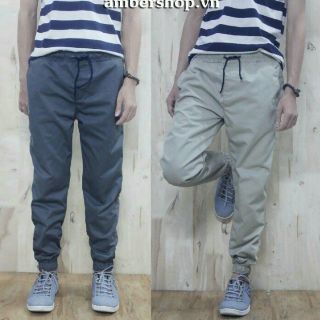 Quần Jogger ziper Kaki Nam