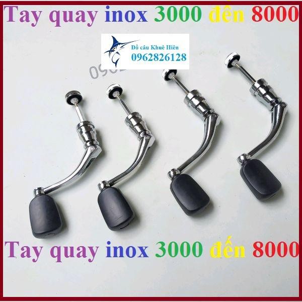Tay quay máy câu cá tay quay máy câu cá inox đủ size từ 3000 đến 8000 hàng hót y hình