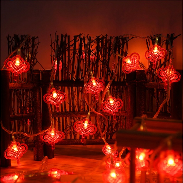 Dây đèn LED 365 bóng trang trí năm mới phong cách Trung Hoa