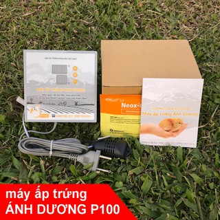 Máy Ấp Trứng Gà Mini Ánh Dương P100 kèm đèn soi - Ấp tối đa 100 trứng Gà, 200 trứng Cút - Máy đảo tay, tự lắp thùng xốp