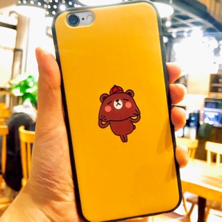 Ốp gấu vàng dẻo viền đen