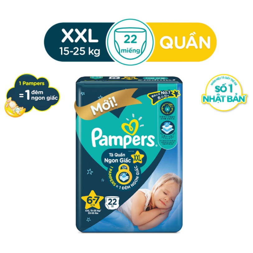 Tã Quần Ngon Giấc Pampers L30/XL26/XXL22