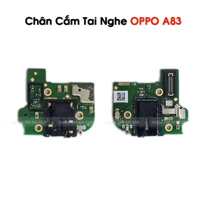 Chân cắm tai nghe OPPO A83 - Linh kiện chân cắm jack 3.5mm Zin bóc máy