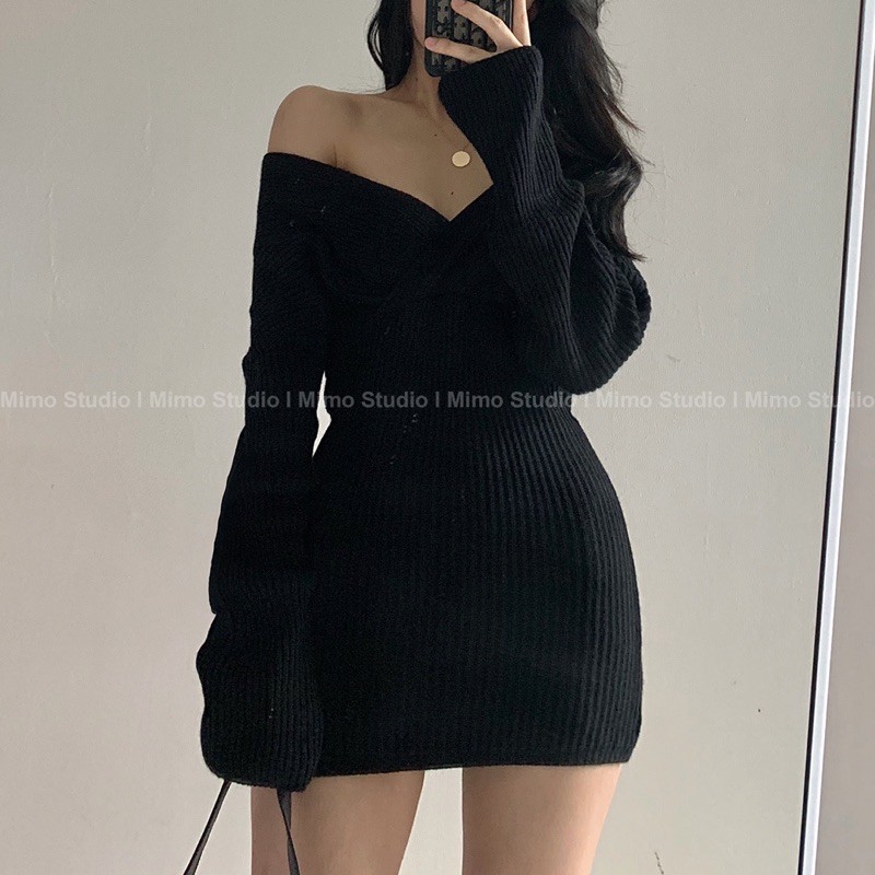 ĐẦM LEN TRỄ VAI | BigBuy360 - bigbuy360.vn