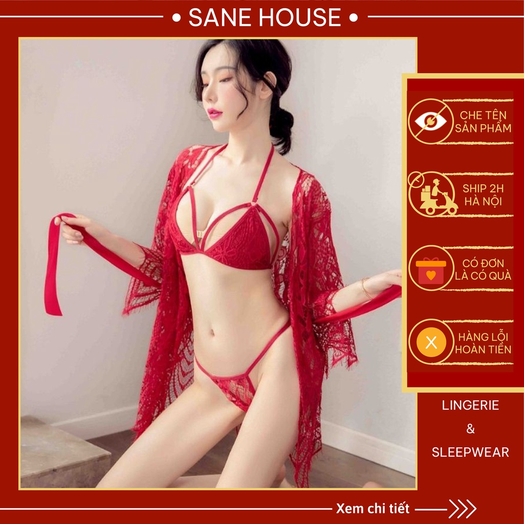 Bộ Đồ Lót Sexy Nữ Anime BRA ren gợi cảm có áo choàng Cosplay sexy nữ quyến rũ nóng bỏng VN38