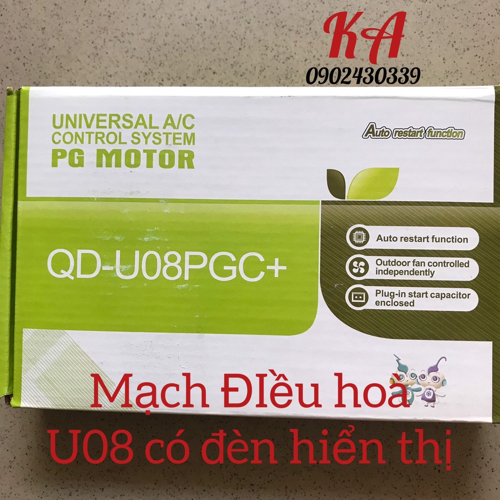 Bo mạch điều hoà đa năng có hiển thị nhiệt độ QD-U08PGC Broad máy lạnh