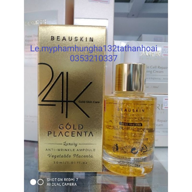 BEAUSKIN TINH CHẤT VÀNG SINH HỌC DƯỠNG TRẮNG XÓA MỜ NẾP NHĂN 35 ML
