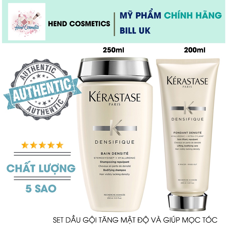 Bộ Dầu Gội Và Xả Giúp Mọc Tóc, Chống Gãy Rụng Kerastase Densifique