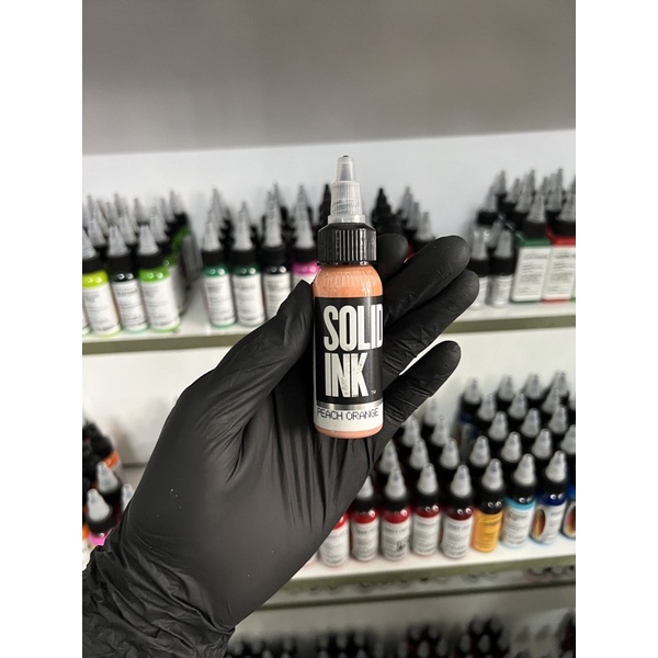 Mực xăm solid chính hãng Peach Orange 30ml
