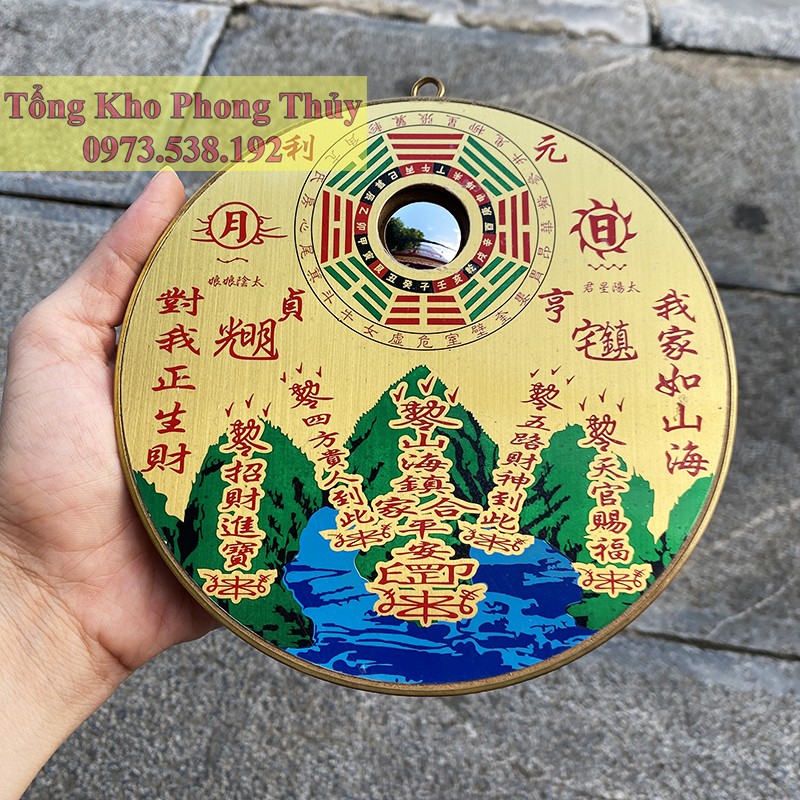 Gương Bát Quái Đồng Tròn – Gương Sơn Hải Trấn