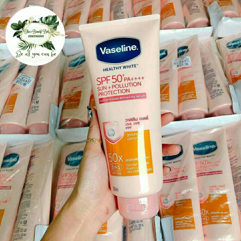 Sữa dưỡng thể trắng da Vaseline 50X 200ml - Dưỡng thể Vaseline 50X nhập khẩu chính hãng