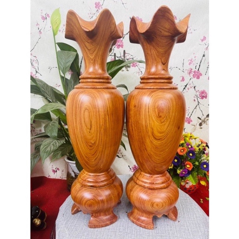 Lục bình trơn gỗ hương cao 40,50