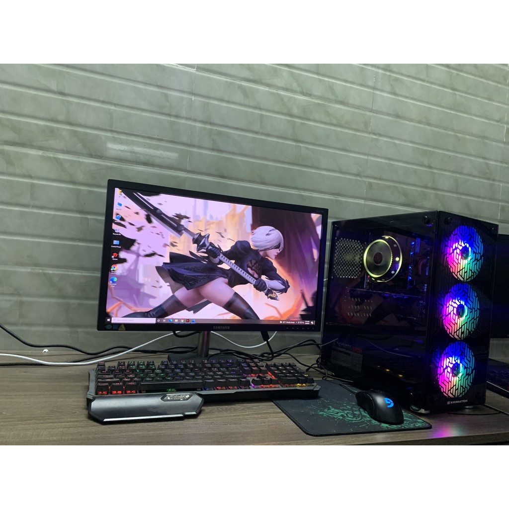 Bộ PC Game I3 10100F VGA 1050 + Màn 27