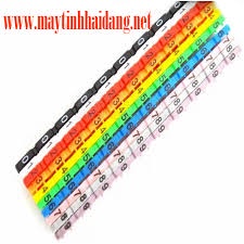 Vòng đánh số dây mạng cat6 bằng nhựa kẹp hộp 100 số từ 0-9.
