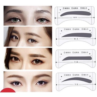COMBO 8 khuôn (4 dáng) và bột tán mày (CÓ VIDEO HD)