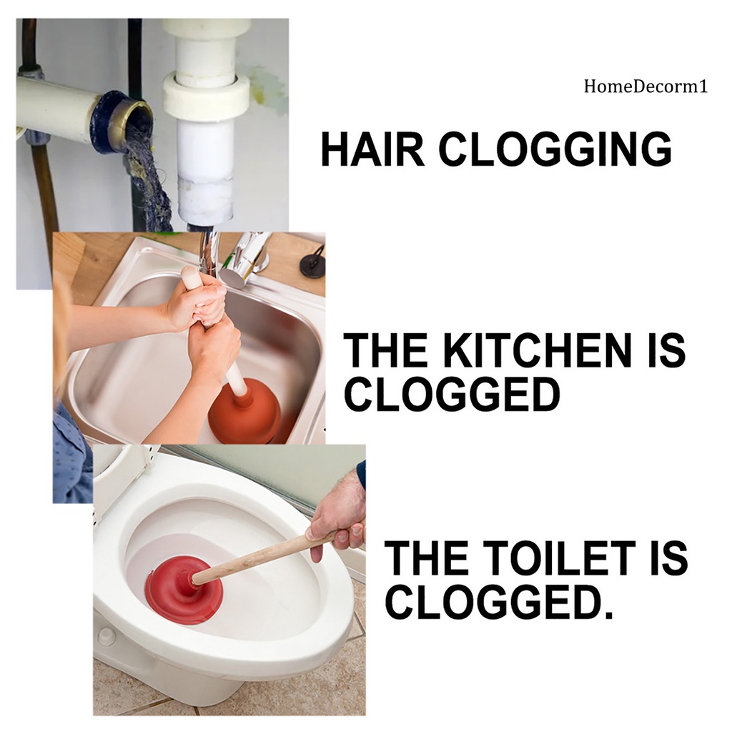 HCS-5Pcs Kitchen Sink Drain Cleaner Pipe Clogging Bathroom Toilet Sewer Dredge Agent