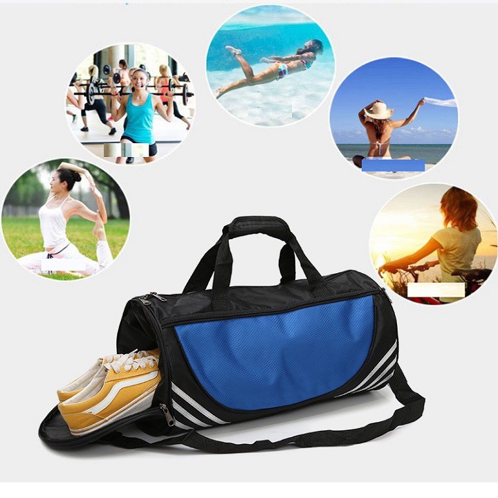 Túi đựng đồ đi du lịch, đi bơi, đi biển, tập yoga, chống nước shopsuhao247 có ngăn đựng giày màu xanh nước biển