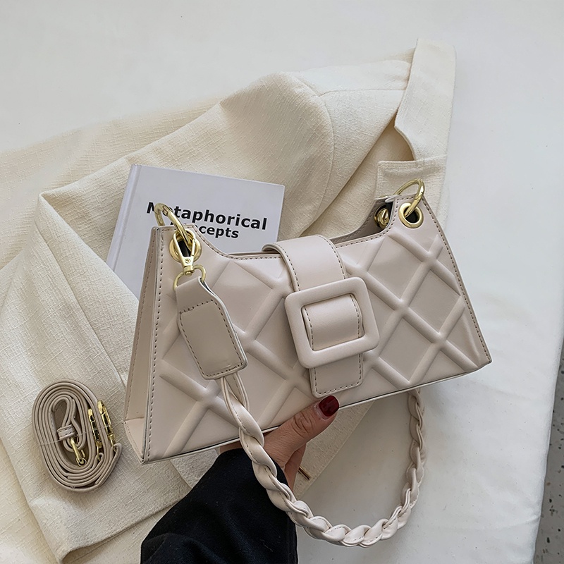 Túi đeo dưới cánh tay IELGY họa tiết hình thoi dễ phối đồ thời trang dành cho nữ