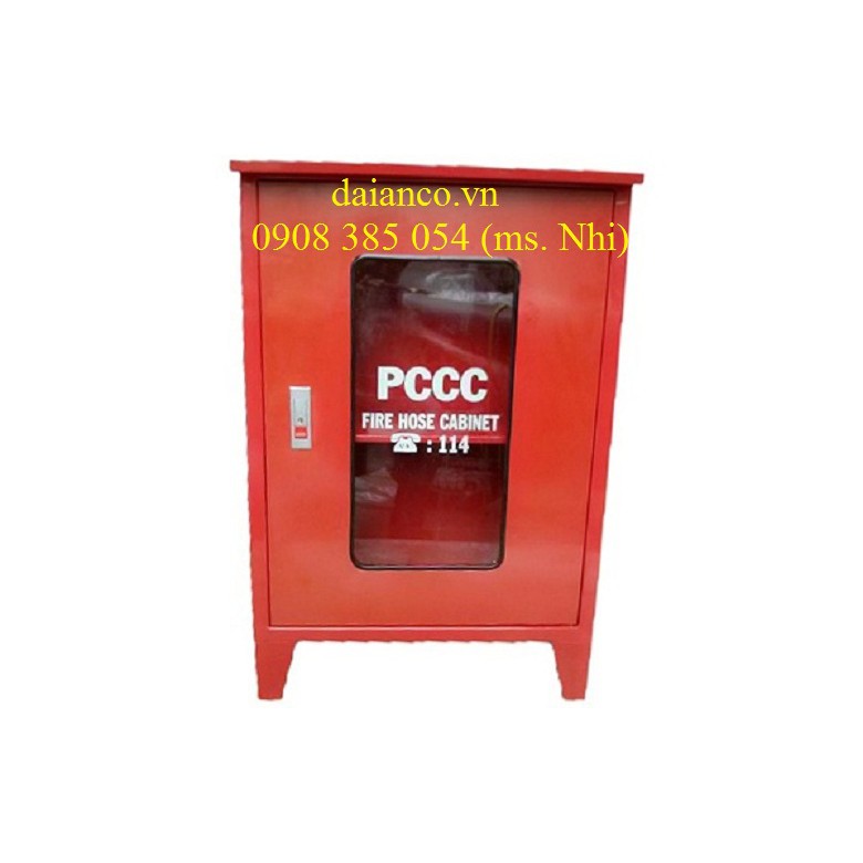 Tủ đựng thiết bị PCCC 400x600x220mm, không chân, treo trường- Hình thật, có sẵn