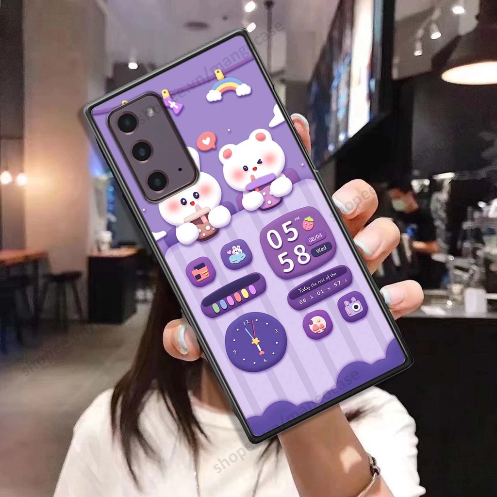 Ốp lưng Samsung Note 20 hình gấu, thỏ, đồng hồ cute dễ thương
